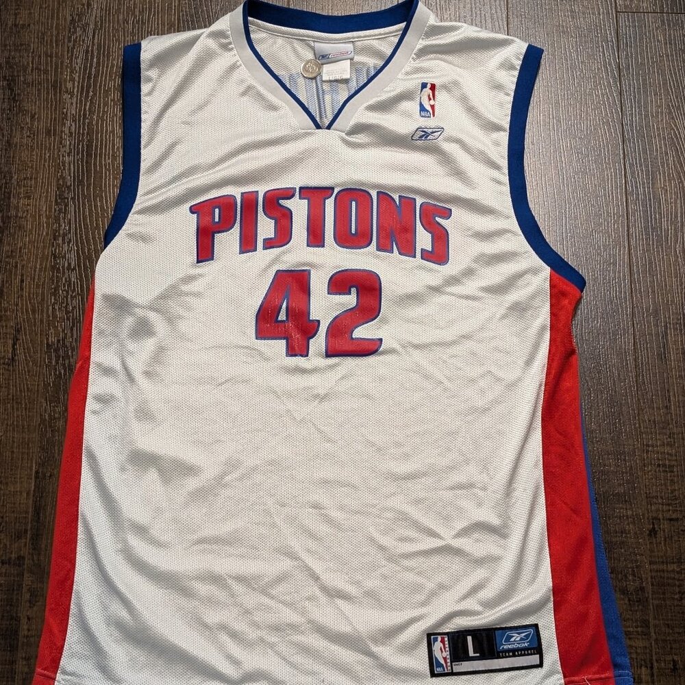 Jerry Stackhouse Detroit Pistons Reebok Jersey Made in Korea Size - L